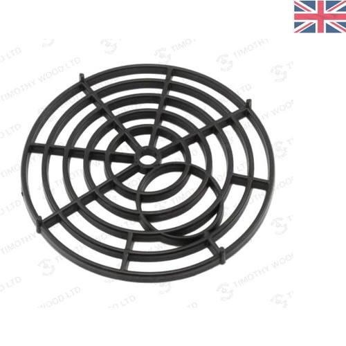 Sleek black round - round, 7-inch