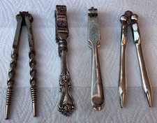 Collection of 4 Gorgeous Antique Nutcrackers - Silver Plated JOB LOT PRICE.