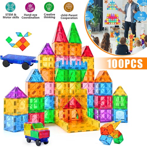 100pcs kids magnetic - kids, building