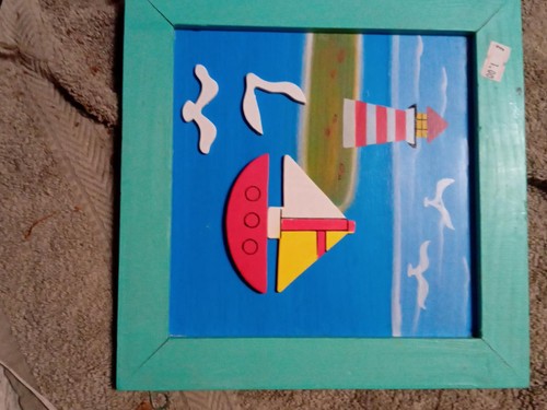Wooden nautical sailboat - nautical,