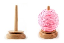 Trimits Classic Knit Wooden Spinning Yarn and Thread Holder Wool Winder Storage