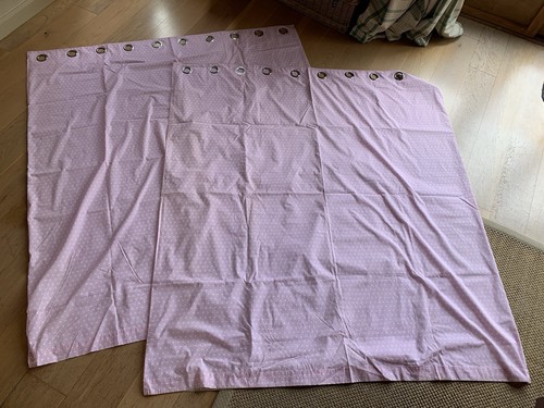 Pair pink polka dot dunelm - pink,