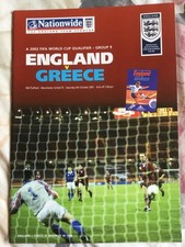 ENGLAND v GREECE 2001 WORLD CUP QUALIFIER AT OLD TRAFFORD
