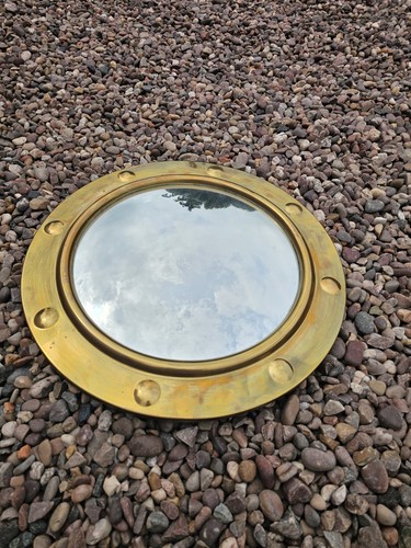Vintage brass large port - vintage, hole