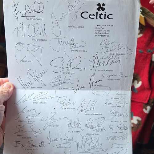 Umbro celtic multi signed - fc, multi-signed