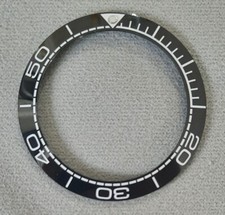 Black Ceramic bezel insert 41.5mm Omega Divers Watch Seamaster Planet Ocean