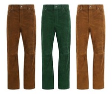 Mens Real Leather Pant Cow