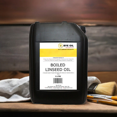 Boiled linseed oil litre - linseed, 5l