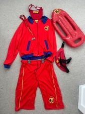 Mans  fancy dress Baywatch lifeguard costume with accessories nearly new