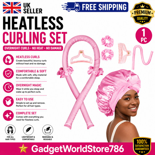 Heatless curling rod - rod, headband