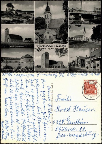 Postcard greven kirchem - postcard,