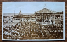 1945 Broadstairs, Bandstand Kent RP Postcard to The Pharmacy, High St, Rochester