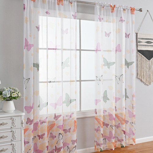 Sheer drapery curtain - sheer, with