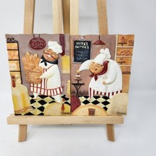 CHEF kitchen set of 2  Durham  Resin Wall Plaques  G1
