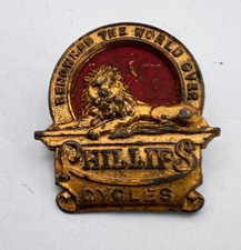 Vintage Phillips Cycles Advertising Pin Badge 32 x 29 mm