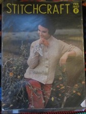 Stitchcraft Ladies Vintage Knitting Pattern Magazine February 1957