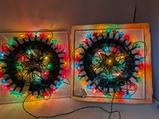 Vintage Woolworths Christmas Lights With Tree Top Star