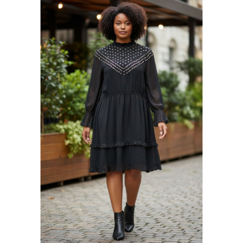 Karen millen black eyelet - millen, yoke