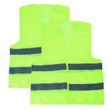 2xReflective Safety Vest Kit High Visibility Vests for Roadside Emergency
