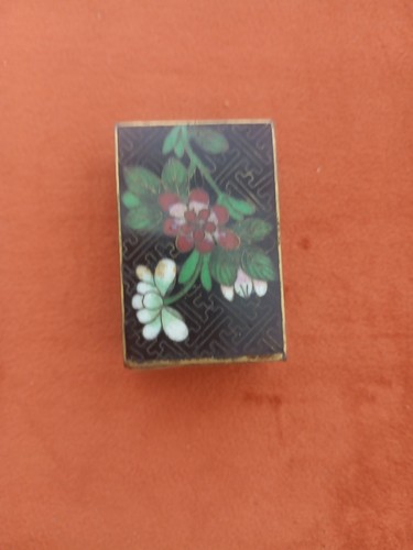 Vintage brass enameled - enameled, chinese
