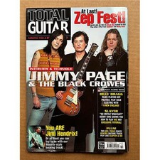 JIMMY PAGE / BLACK CROWES TOTAL GUITAR #74 MAGAZINE SEPTEMBER 2000 - JIMMY PAGE 