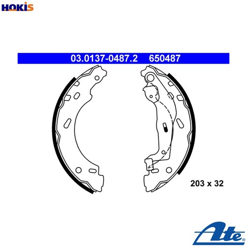 Brake shoe set 0137 - brake,