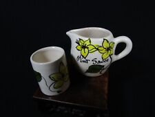 Lovely Vintage Toni Raymond  Pottery Mint Sauce Jug & Mustard Pot
