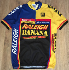 Raleigh Banana Reynolds SMS Santini RARE vintage mens cycling jersey size XL