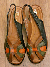 ROHDE - LADIES COMFORT SANDALS - LEATHER - SLING BACK / OPEN TOE - SIZE 4