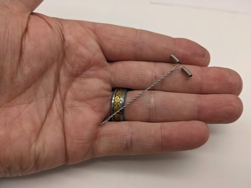 Twisted wire boom - wire, fishing