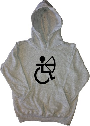 Wheelchair archery kids hoodie - wheelchair,