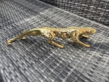 Gold Colour Leopard Figurine Ornament 16’ Long