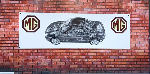 Mgf banner retro classic car - mgf,