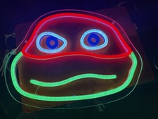 Neon LED Sign Nintendo Ninja Turtles. raphael. nib