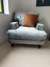 Large ice blue - large, armchair