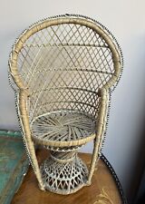 Wicker/rattan Peacock mini