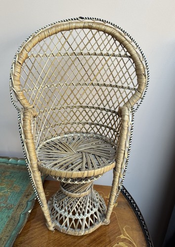 Wicker rattan peacock mini - wicker/rattan,