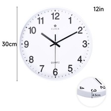 Wall Clock 12 '' Non-ticking