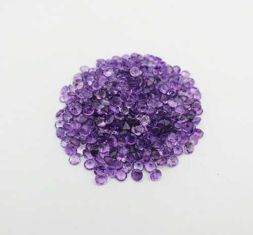 Natural amethyst round - amethyst, cut