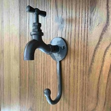 1 x SINK TAP HOOK Cast Iron hanging Coat hook Towel From £6.97 EACH Free Postage