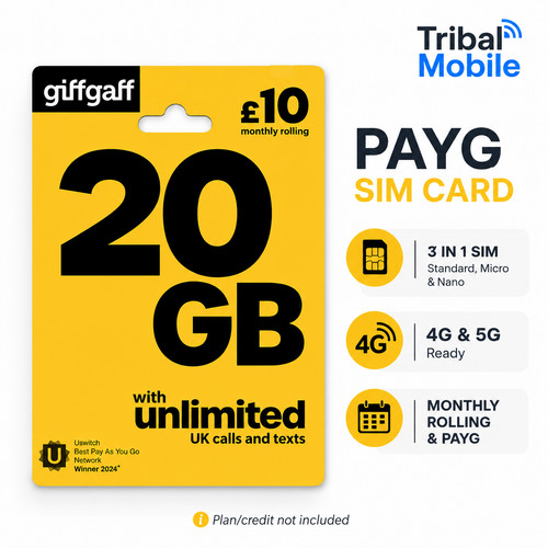 Giffgaff payg sim card 1 - giffgaff,
