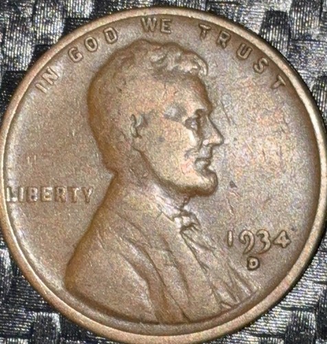 1934 lincoln wheat small - 1934-d,