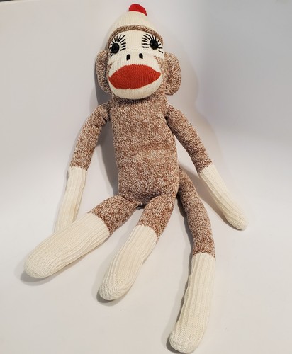 Vintage handmade sock monkey - vintage,