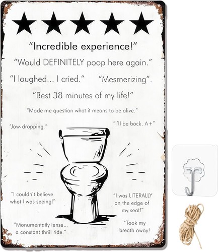 Vintage funny toilet sign - vintage,