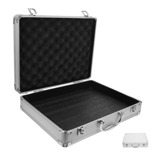 Aluminium alloy briefcase - aluminium,