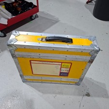 2u Rack Mounting Hand Held Hard Professional Flight Case - YELLOW