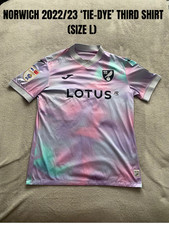 Ultra Rare 2022-23 ‘Tie-Dye’ Norwich City Third Shirt - SIZE L (NUNEZ - 26)