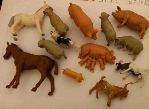 Vintage farm animals - vintage,
