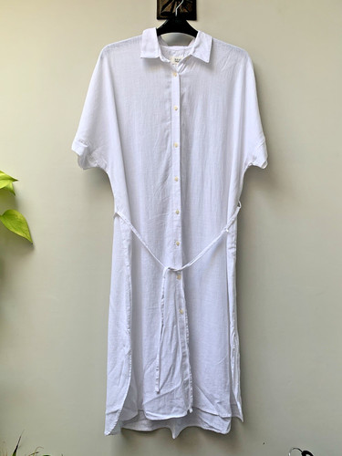 Next white linen blend shirt - next,