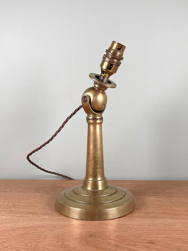 Antique solid brass table - solid, lamp